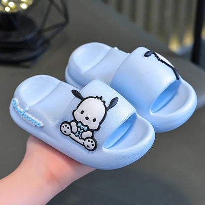 Black Hello Kitty Summer Slippers