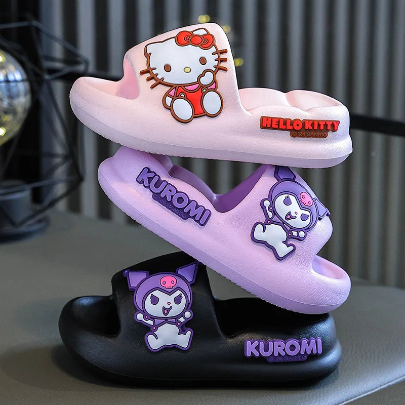 Purple Hello Kitty Summer Slippers